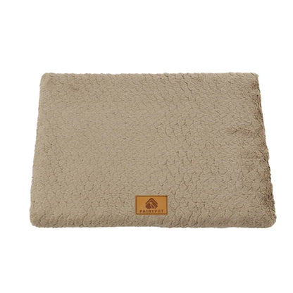3D Foam Pet Bed With Removable Washable Faux Fur Cover Orthopedic Waterproof  Anti-Slip Bottom