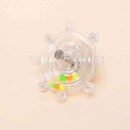 Interactive Parrot Toy, Rotating Treat Dispenser
