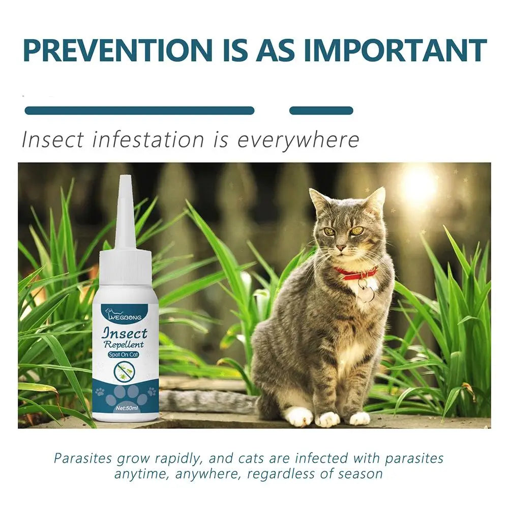 Pet Flea, Lice, Insect Killer Drops, Relieves Itching