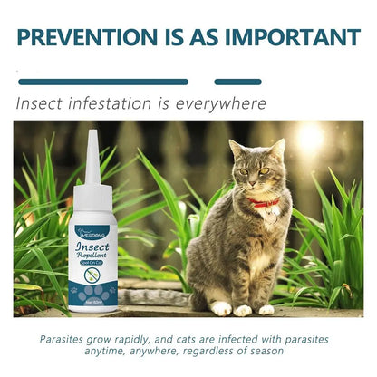 Pet Flea, Lice, Insect Killer Drops, Relieves Itching