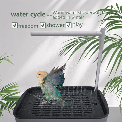 Automatic Electric Bird Bathing Pool And Shower Head with Water Circulation System