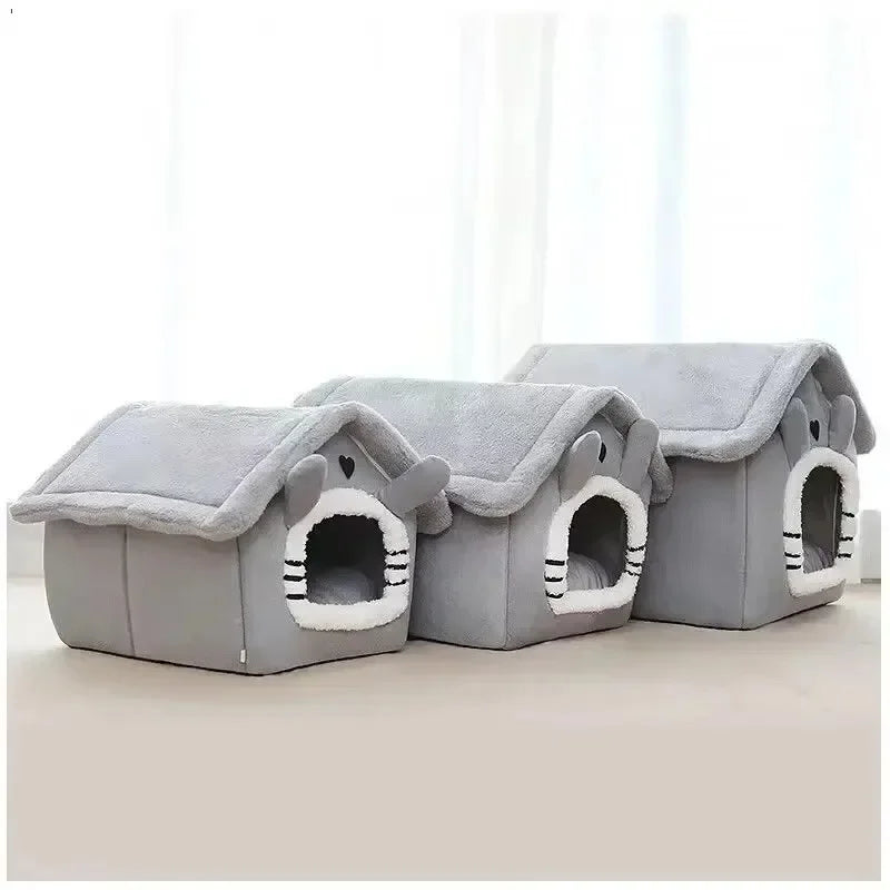 Indoor Warm Soft Dog HouseRemovable and Washable Cushion Suitable For All Seasons