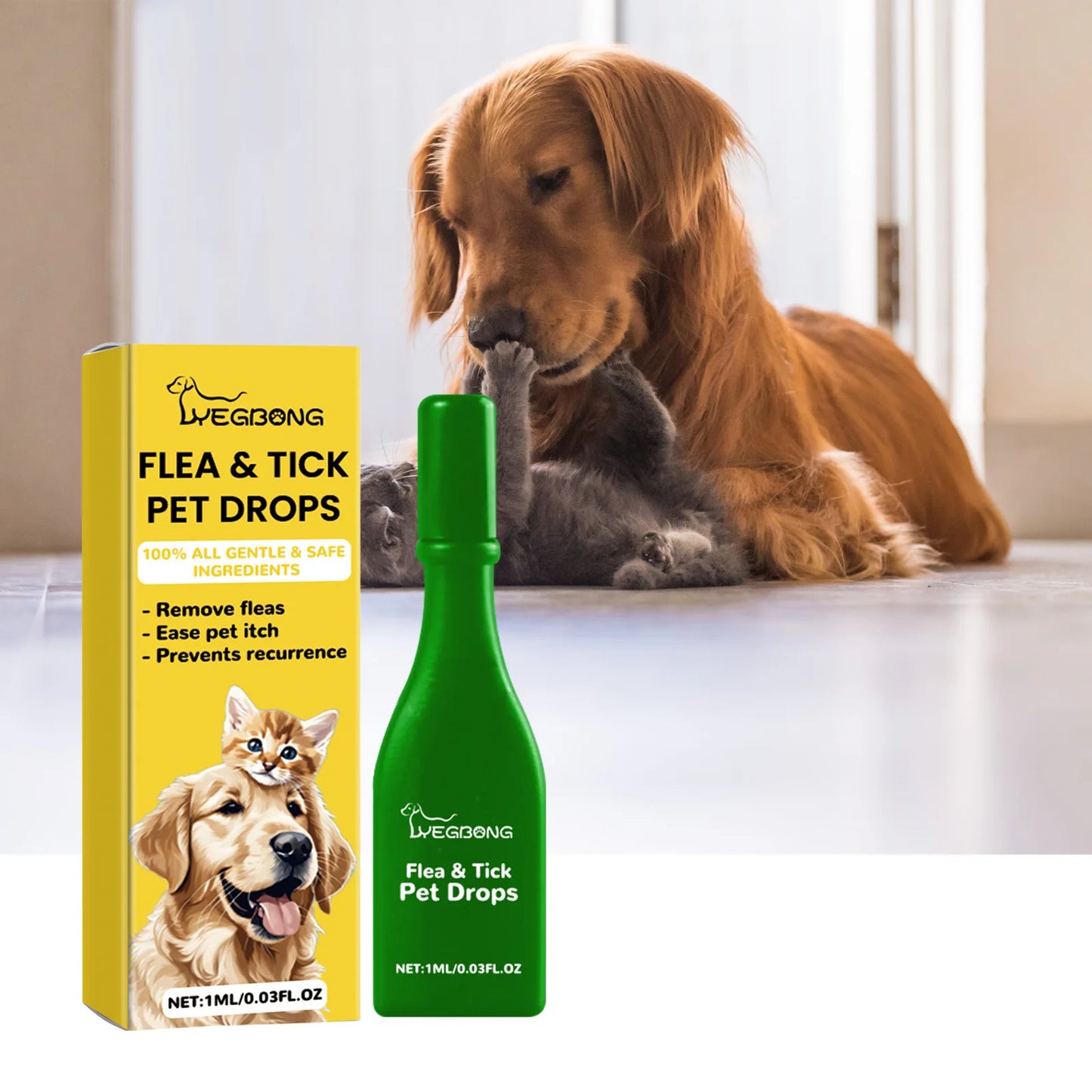 Anti Flea Drops, Lice Remover, Relieve Skin Itching