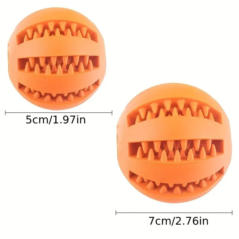 Dog Toy Ball, Nontoxic Bite Resistant Toy Ball for Pets With Food Treat