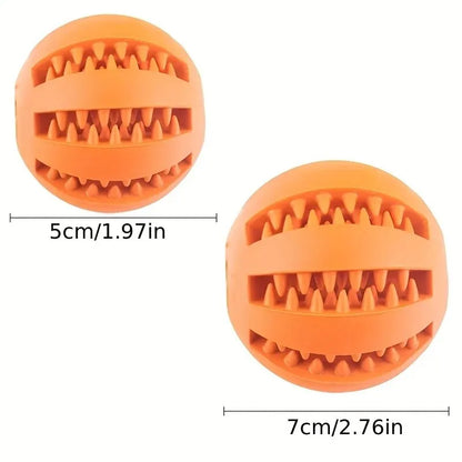 Dog Toy Ball, Nontoxic Bite Resistant Toy Ball for Pets With Food Treat