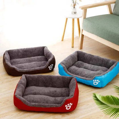 Warm Pet Bed Candy-colored Square Nest