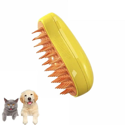 Cat Dog Steam Spray Brush For Massage And Grooming 3 in 1
