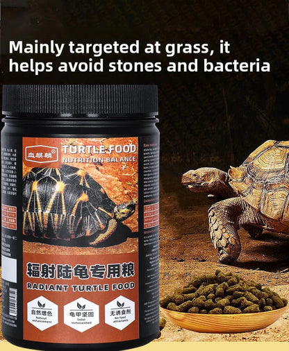 XUEQILIN Premium Tortoise Food for Desert Species - High Fiber Herbivore Diet for Adult &Baby Sulcata,Leopard,and Star Tortoises