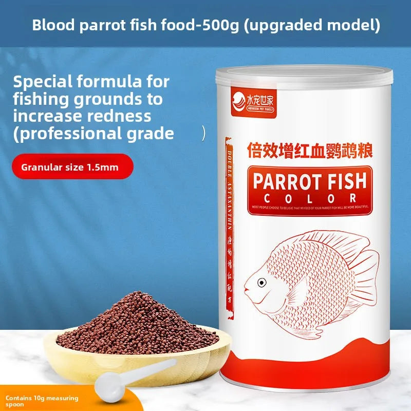 SYSENCIAGA Parrot Fish Food with Color Enhancers-Red Intensifying Formula