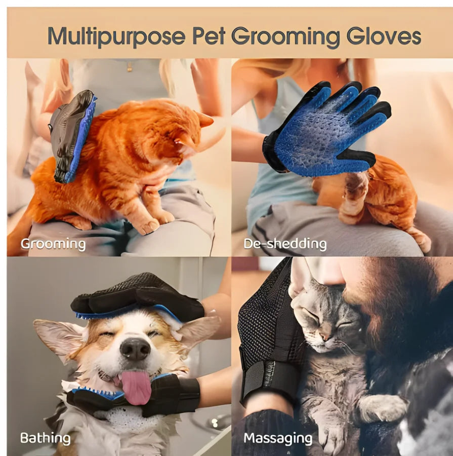 Pet Hair Glove Comb Hair remover Massage Brush