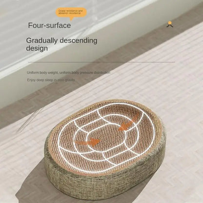 2in1 Cat Scratching Board And Nest