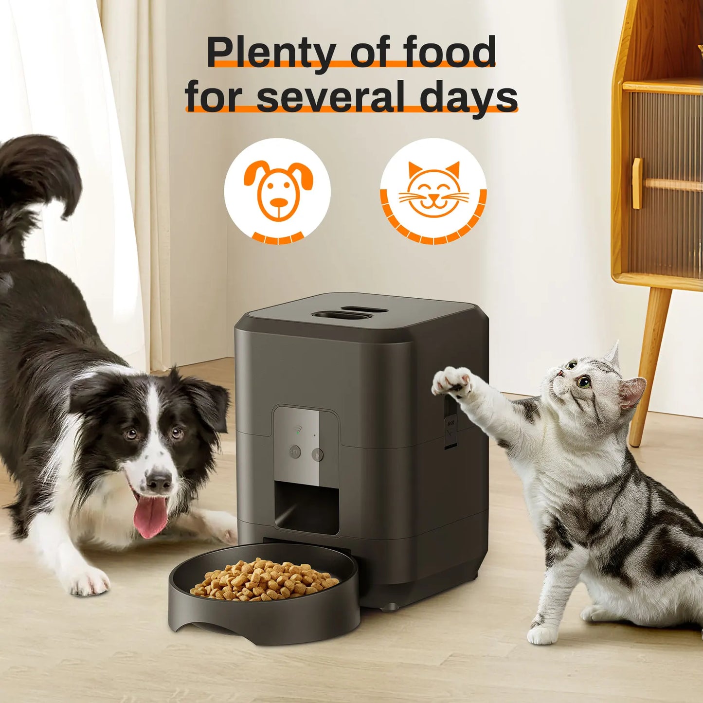 Smart Automatic Pet Feeder Slow Food Machine With Timed Quantitative
