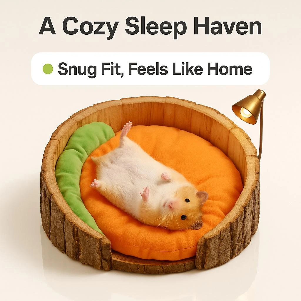 Carrot Shaped Small Bed- Thickened Guinea Pig Sofa/Cage Mat, Warm and Comfortable Bed, Suitable for Rabbits, Guinea Pigs
