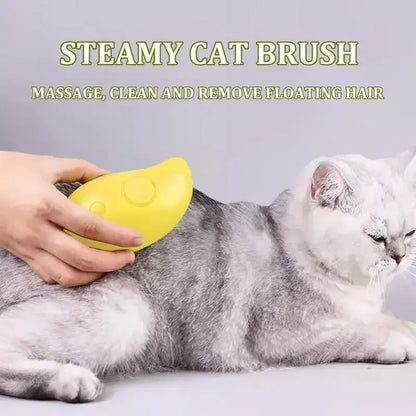 Cat Dog Steam Spray Brush For Massage And Grooming 3 in 1
