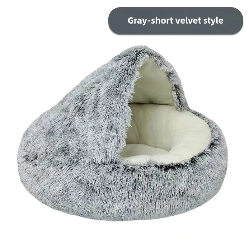 Autumn And Winter Soft Plush Pet Nest-Bed