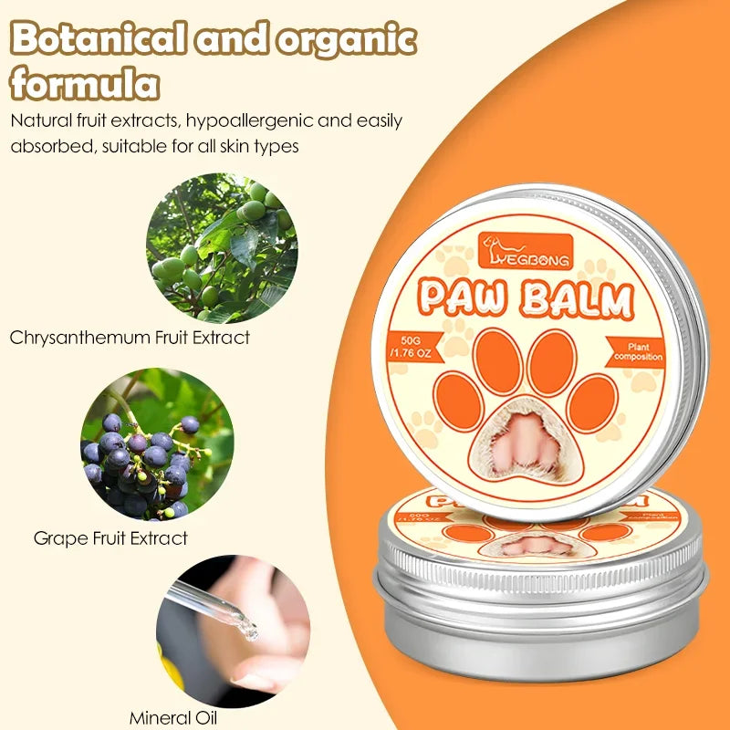 Pet Paw Moisturizing Natural Cream  Protects From Cracks And Dry Weather