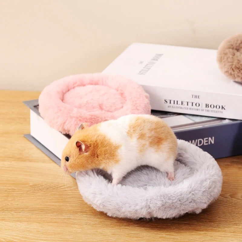 Autumn Winter Round Warm Hamster Nest Mat Bed for Small Animals