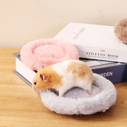 Autumn Winter Round Warm Hamster Nest Mat Bed for Small Animals