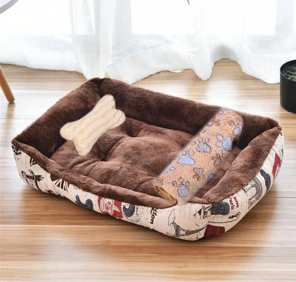 Warm Pet Bed Candy-colored Square Nest