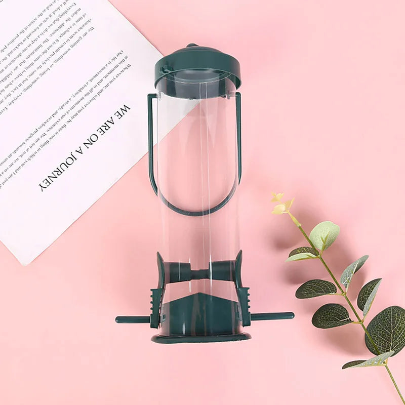 Pet Bird Feeder Food Dispenser Outdoor Hanging