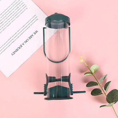 Pet Bird Feeder Food Dispenser Outdoor Hanging