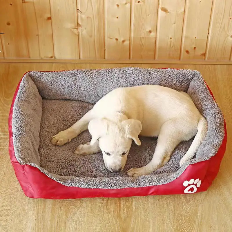 Warm Pet Bed Candy-colored Square Nest