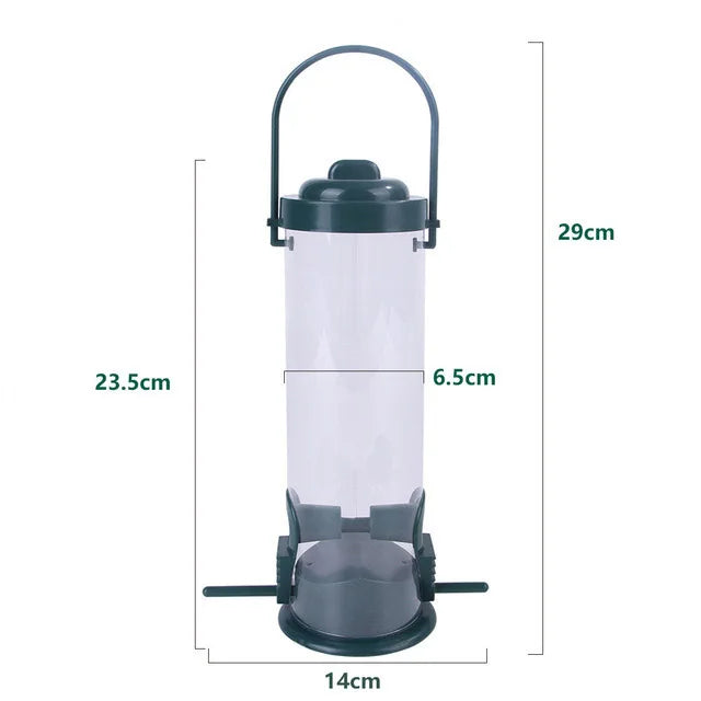 Pet Bird Feeder Food Dispenser Outdoor Hanging