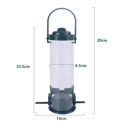 Pet Bird Feeder Food Dispenser Outdoor Hanging