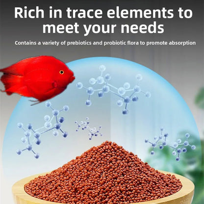 XUEQILIN Fish Special Feed for Lucky Parrot Fish (Red Intensifier Formula)