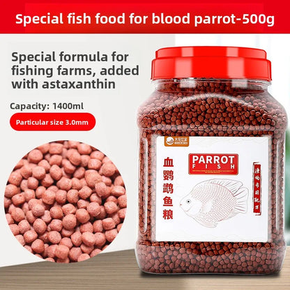 SYSENCIAGA Parrot Fish Food with Color Enhancers-Red Intensifying Formula