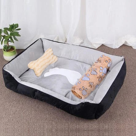 Warm Pet Bed Candy-colored Square Nest