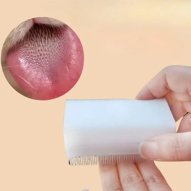 Cat Massage Brush Imitating Cat Tongue Double-Sided Sponge Comb