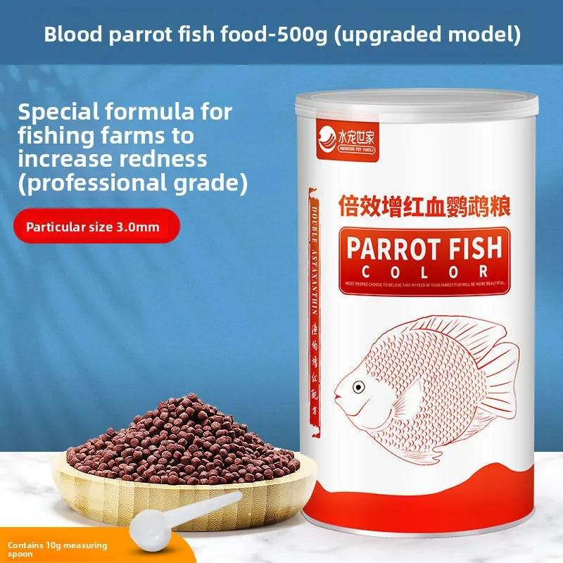 SYSENCIAGA Parrot Fish Food with Color Enhancers-Red Intensifying Formula