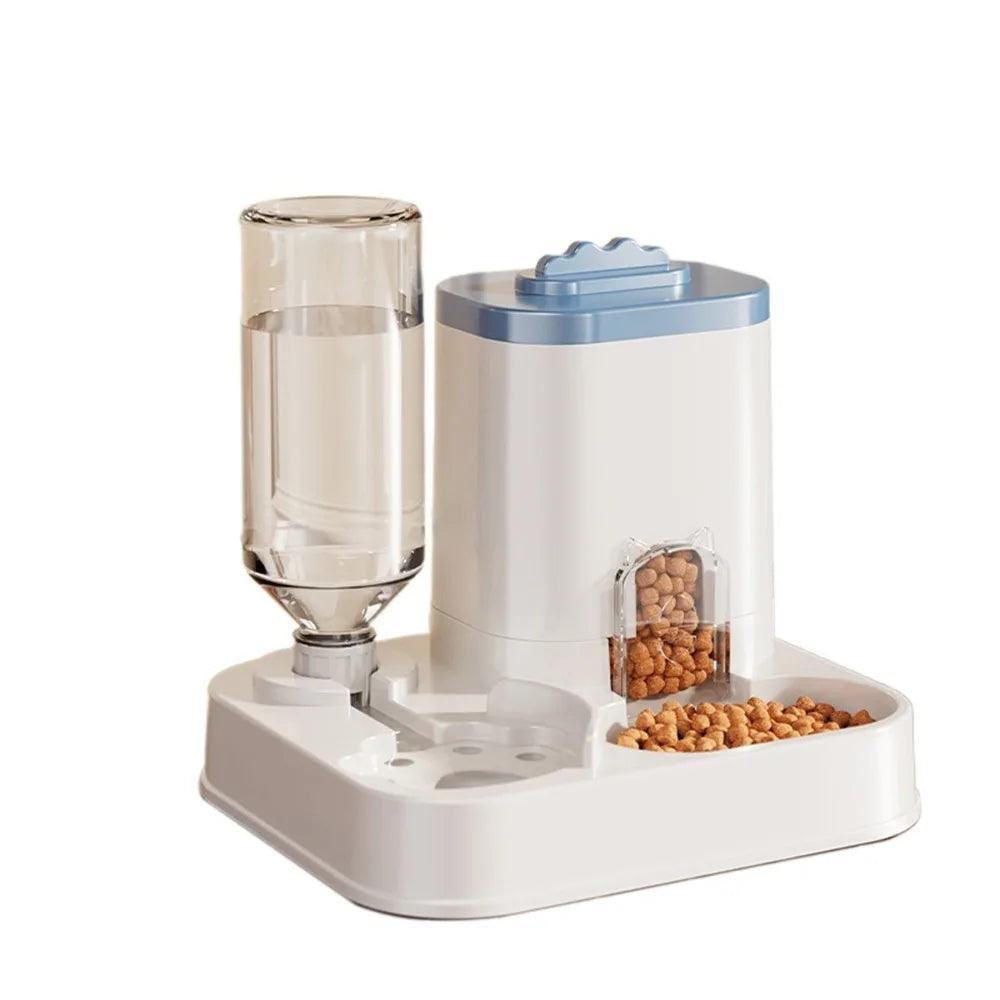 Automatic Cat & Dog Feeder With Water Dispenser One-Piece Design