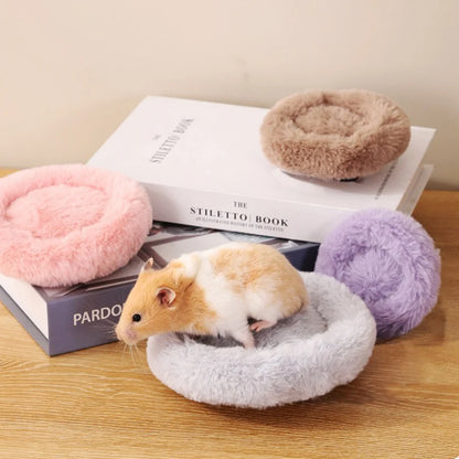 Autumn Winter Round Warm Hamster Nest Mat Bed for Small Animals