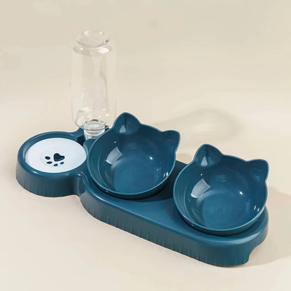 Pet Bowls With Water Feeder, 3 In 1 Ear Design With Neck Protection