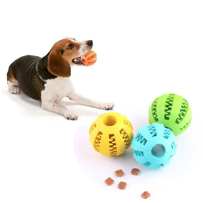 Dog Toy Ball, Nontoxic Bite Resistant Toy Ball for Pets With Food Treat
