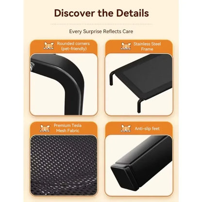 Foldable Dog Bed for All Seasons Detachable Washable Portable Great for travels