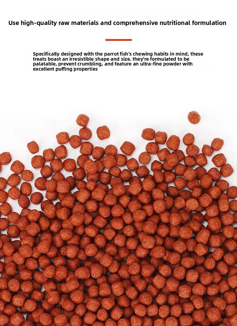 XUEQILIN Fish Special Feed for Lucky Parrot Fish (Red Intensifier Formula)