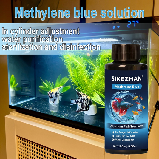 Methylene Blue Solution Aquarium Fish Treatment, Anti Fungus, Bacteria, Parasite Cure