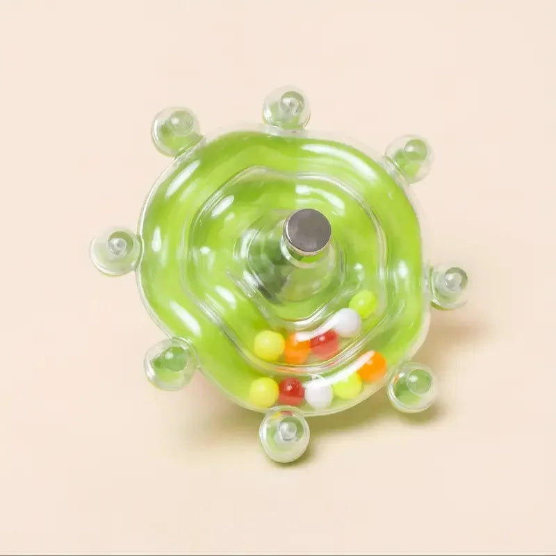 Interactive Parrot Toy, Rotating Treat Dispenser