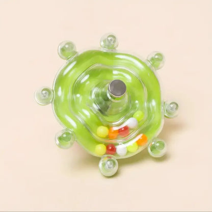 Interactive Parrot Toy, Rotating Treat Dispenser