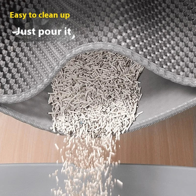 Extra Large Cat Litter Mat Heavy Duty Waterproof 2 Layer Non Slip Washable
