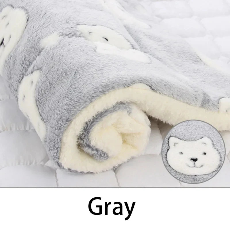 Flannel Pet Sleeping Mat Dog Bed