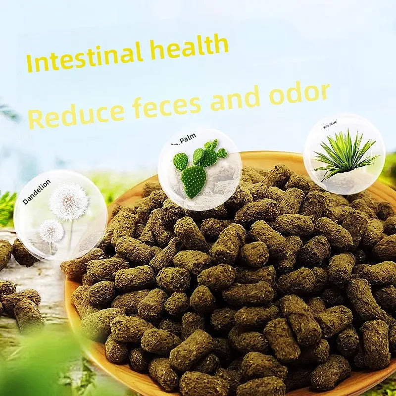 XUEQILIN Premium Tortoise Food for Desert Species - High Fiber Herbivore Diet for Adult &Baby Sulcata,Leopard,and Star Tortoises