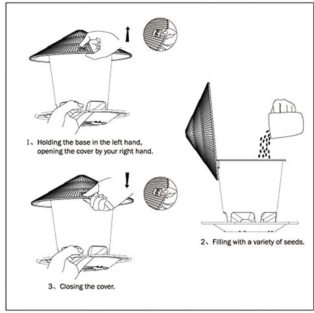 Bird Automatic Outdoor Feeder