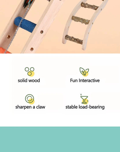 4/6/8 Steps Bird Climbing Toy Ladder