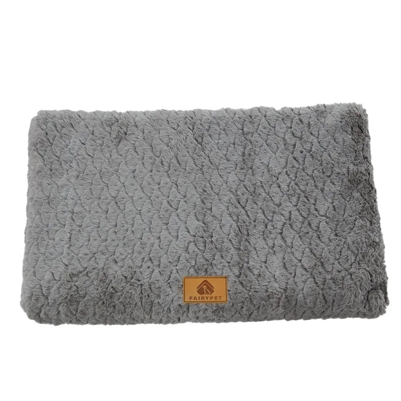3D Foam Pet Bed With Removable Washable Faux Fur Cover Orthopedic Waterproof  Anti-Slip Bottom