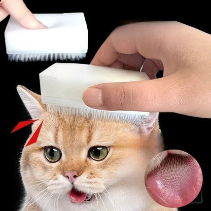 Cat Massage Brush Imitating Cat Tongue Double-Sided Sponge Comb