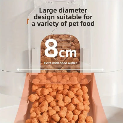 Automatic Cat & Dog Feeder With Water Dispenser One-Piece Design